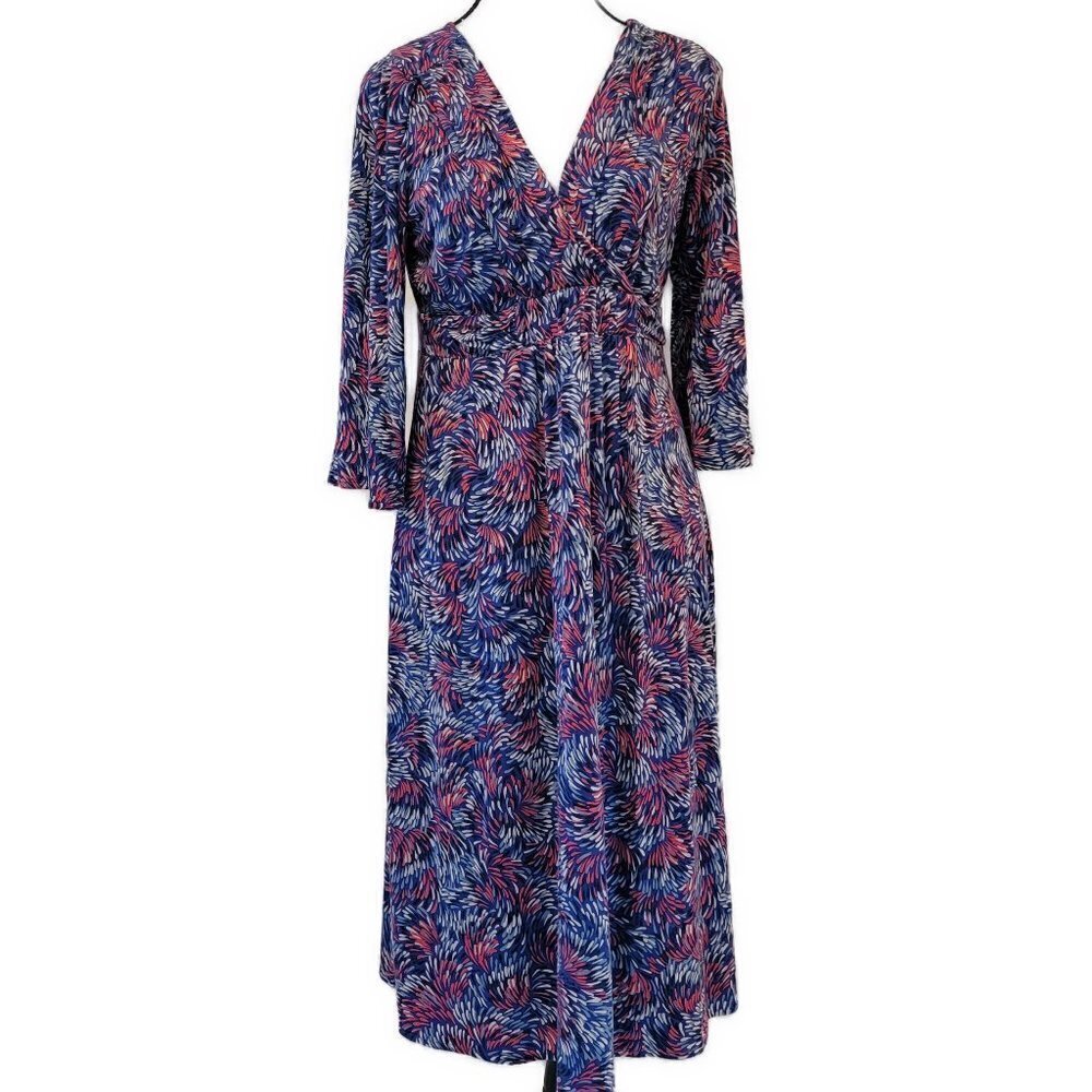 Boden Fireworks Midi/Tea Jersey Dress - sz 8